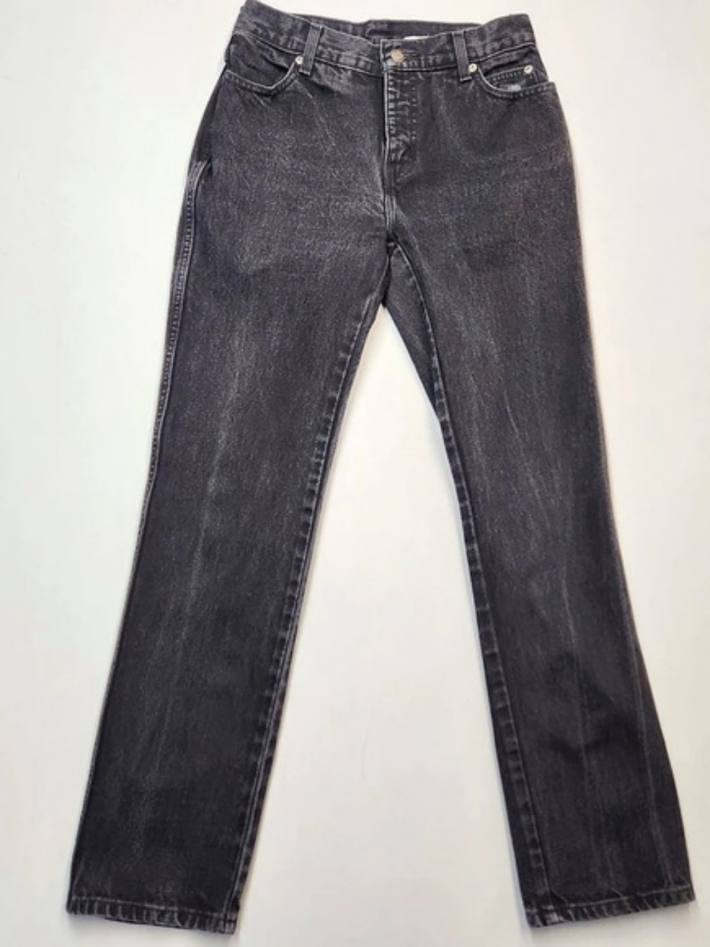 Vtg Harley Davidson 2004 Jeans Womens 4R High Rise Straight Black 28x30 Y2K